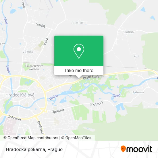 Карта Hradecká pekárna