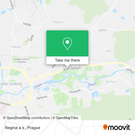 Карта Regina a.s.
