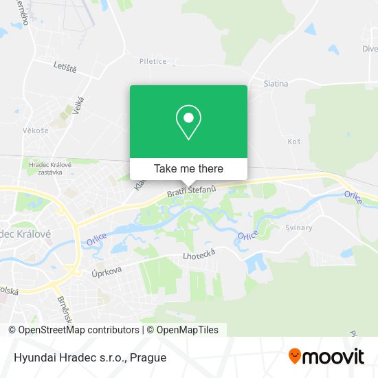 Карта Hyundai Hradec s.r.o.