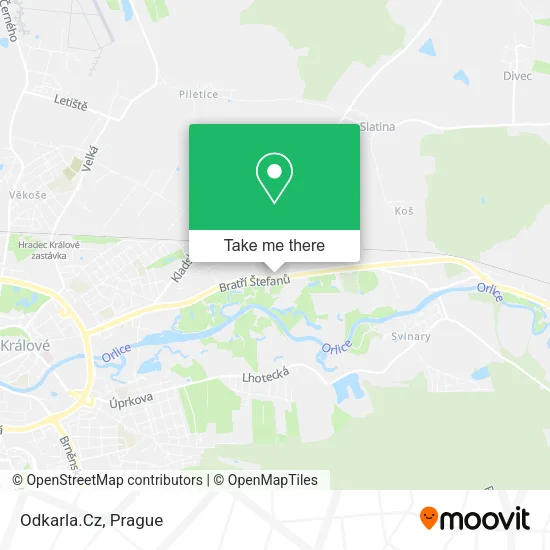 Карта Odkarla.Cz