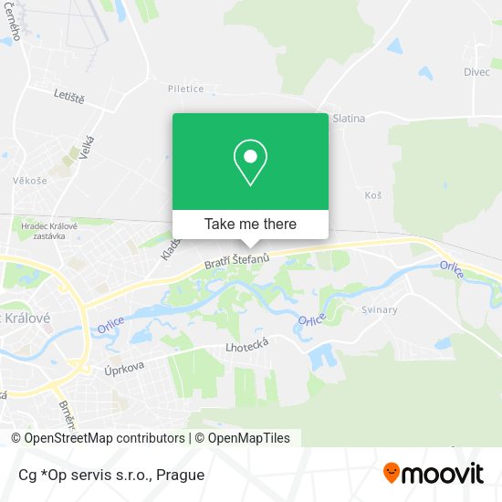 Карта Cg *Op servis s.r.o.