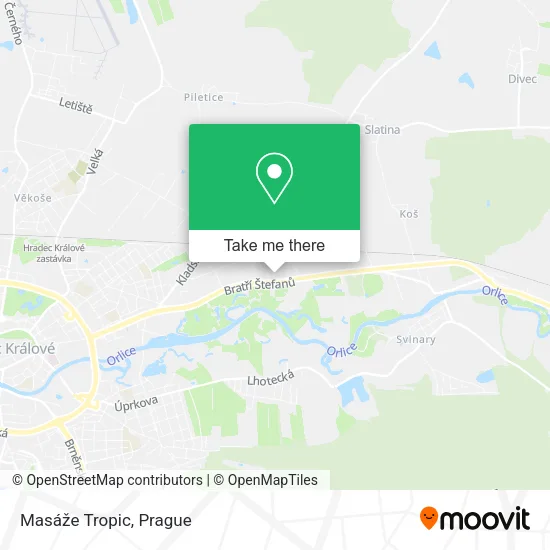 Карта Masáže Tropic