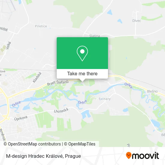 Карта M-design Hradec Králové