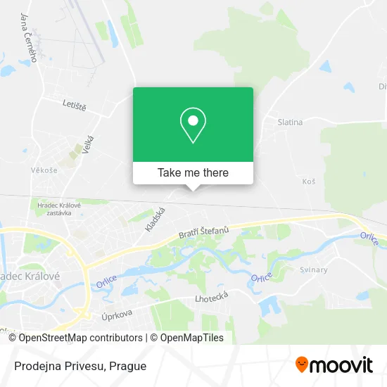 Prodejna Privesu map