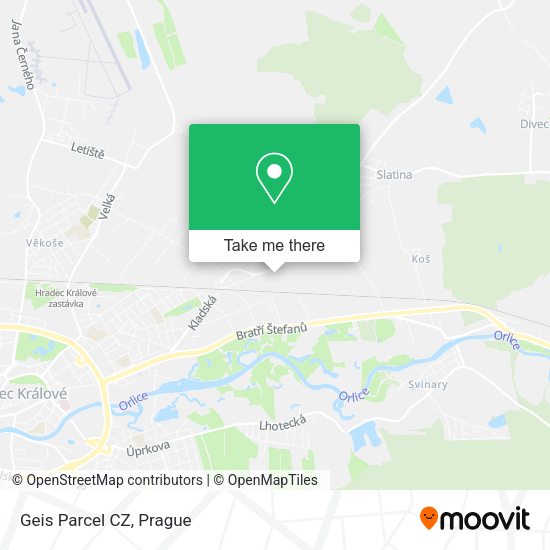 Карта Geis Parcel CZ