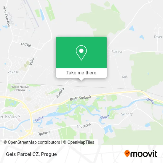 Карта Geis Parcel CZ