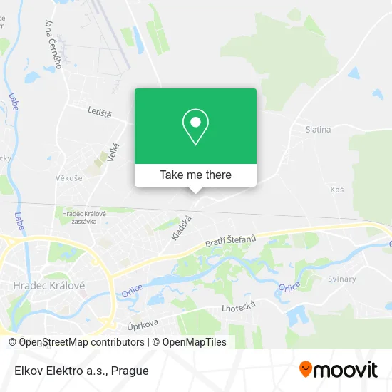 Карта Elkov Elektro a.s.