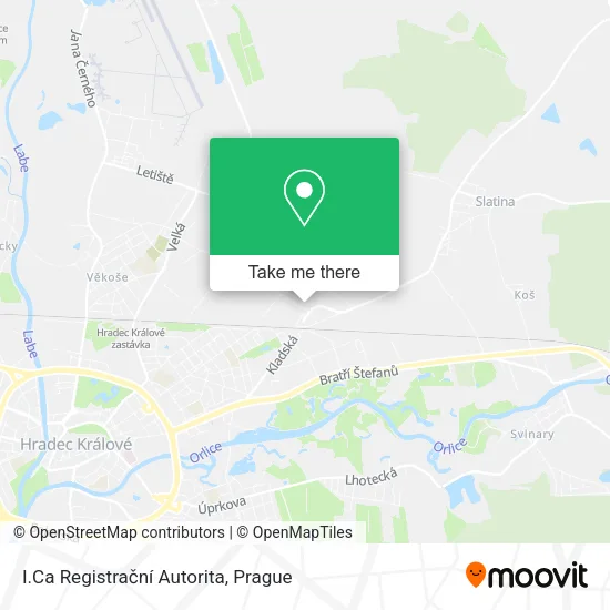 Карта I.Ca Registrační Autorita