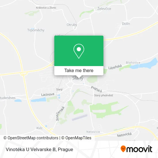 Карта Vinotéka U Velvarske B