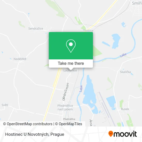 Карта Hostinec U Novotných