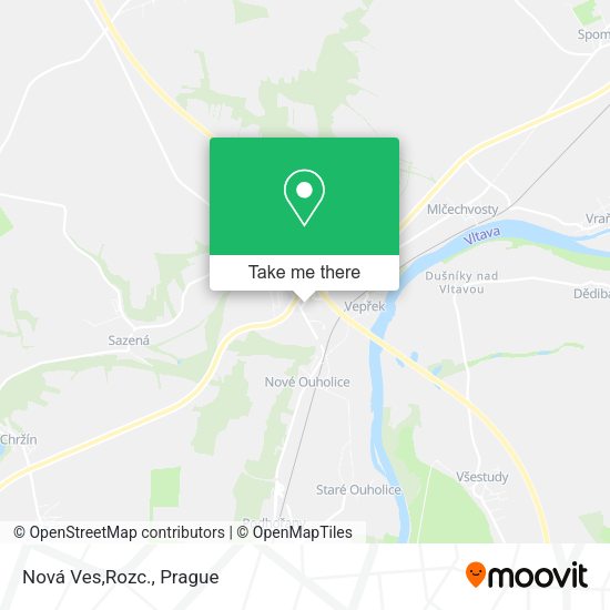 Карта Nová Ves,Rozc.