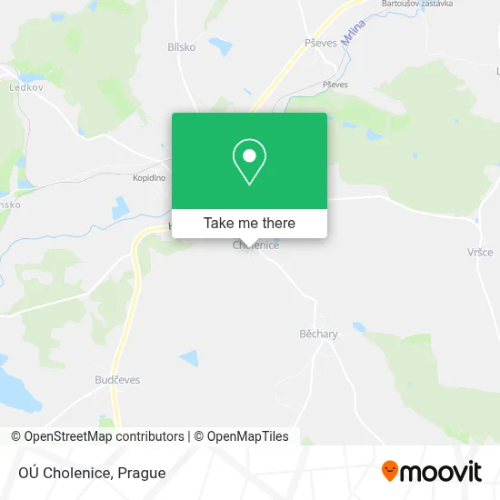 OÚ Cholenice map