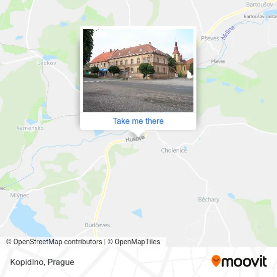 Карта Kopidlno
