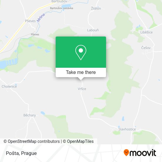 Карта Pošta