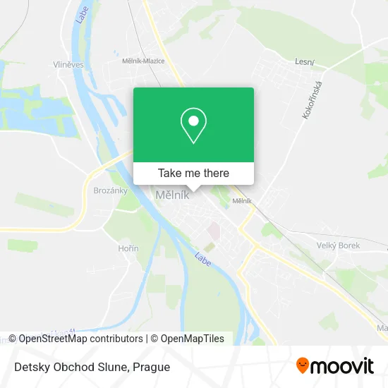 Карта Detsky Obchod Slune
