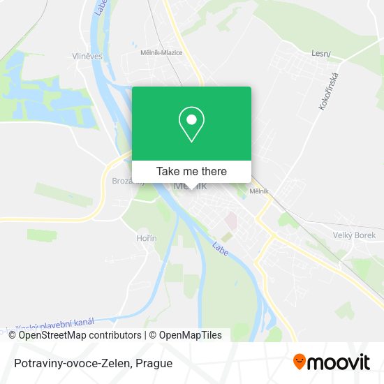 Карта Potraviny-ovoce-Zelen