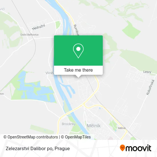 Карта Zelezarstvi Dalibor po