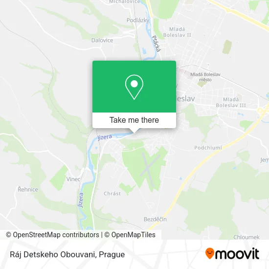 Карта Ráj Detskeho Obouvani