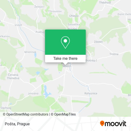 Карта Pošta