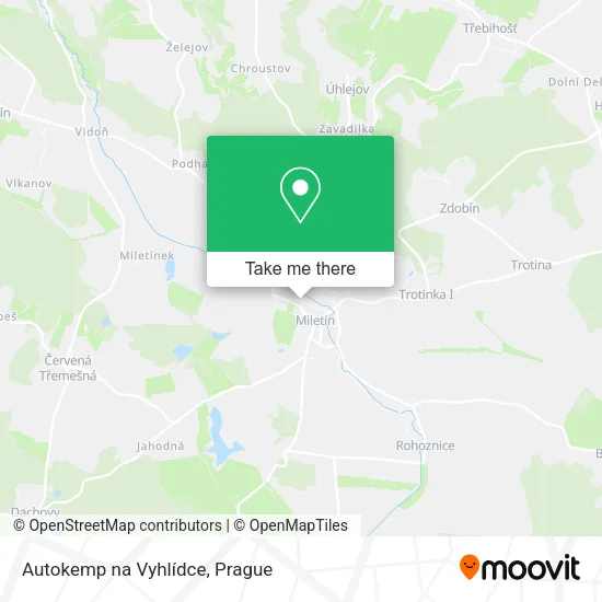 Карта Autokemp na Vyhlídce