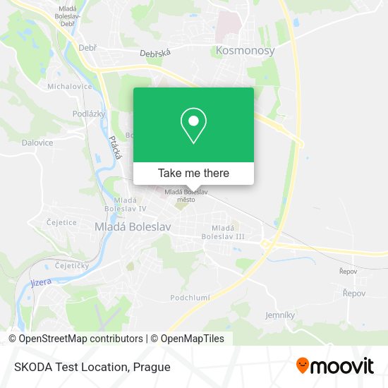 Карта SKODA Test Location