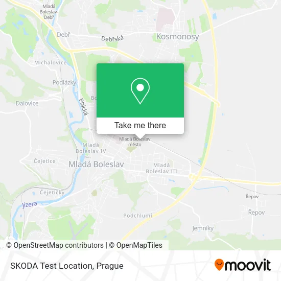 Карта SKODA Test Location