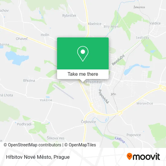 Карта Hřbitov Nové Město