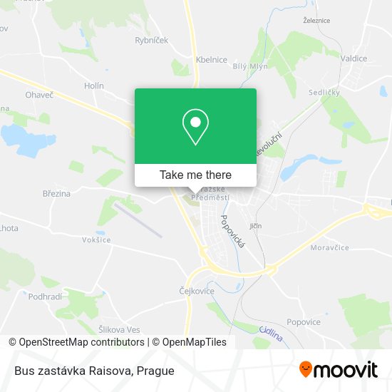 Карта Bus zastávka Raisova