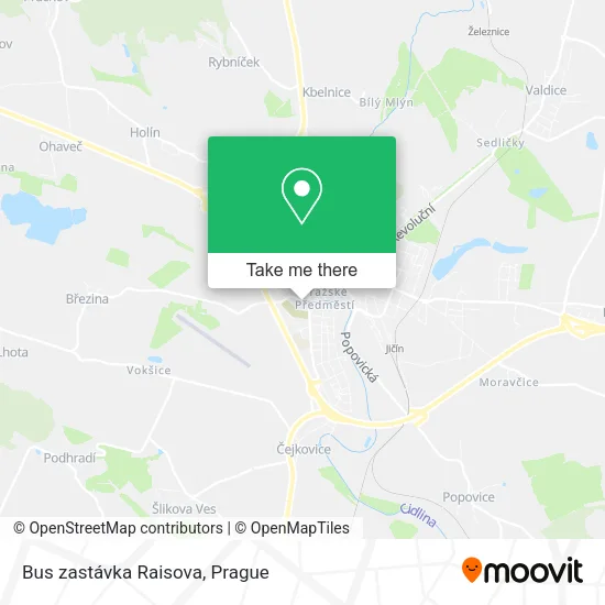 Карта Bus zastávka Raisova
