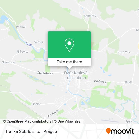 Карта Trafika Sebrle s.r.o.