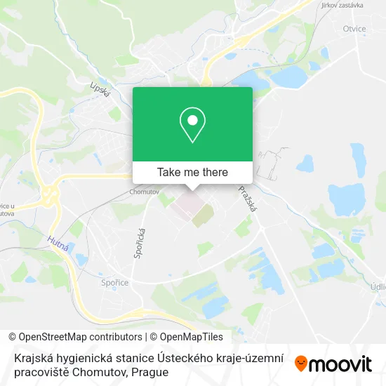 Карта Krajská hygienická stanice Ústeckého kraje-územní pracoviště Chomutov