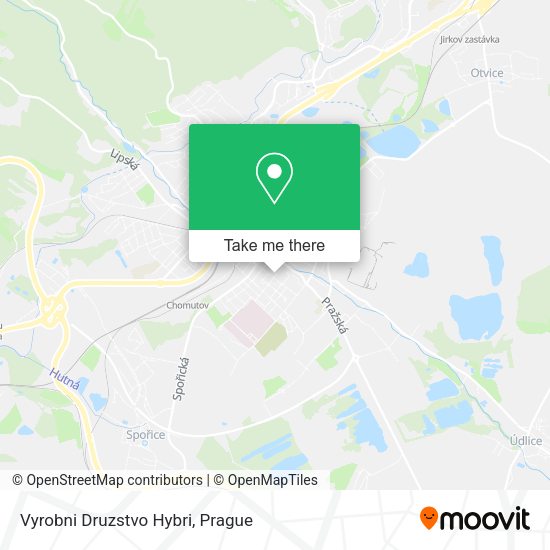 Карта Vyrobni Druzstvo Hybri