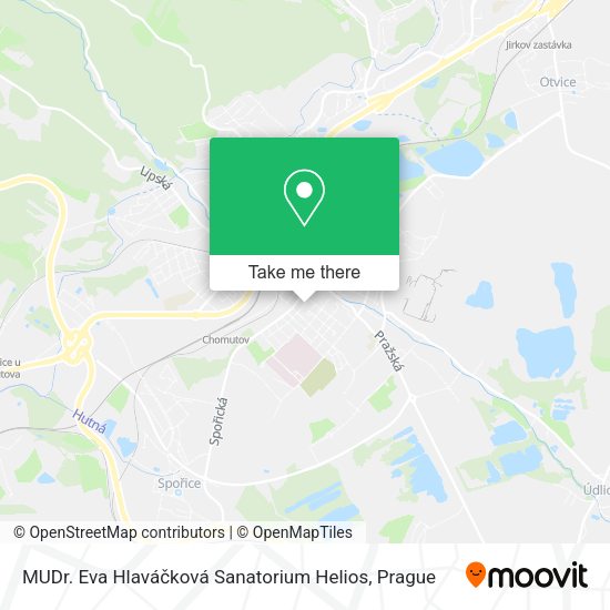 Карта MUDr. Eva Hlaváčková Sanatorium Helios