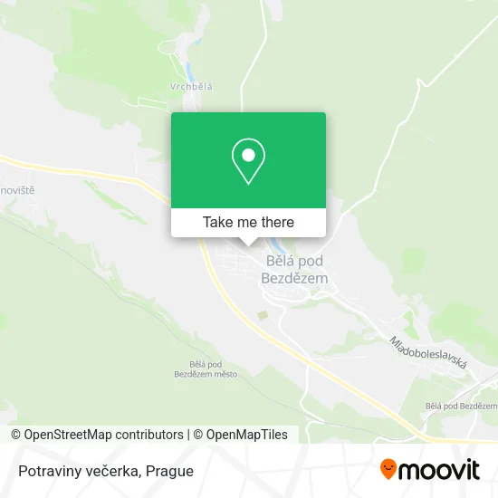 Карта Potraviny večerka