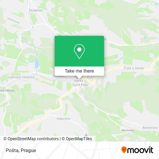 Карта Pošta