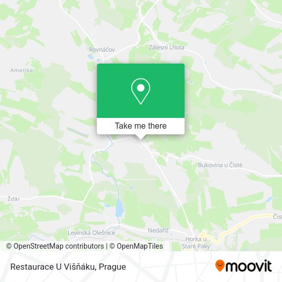 Карта Restaurace U Višňáku