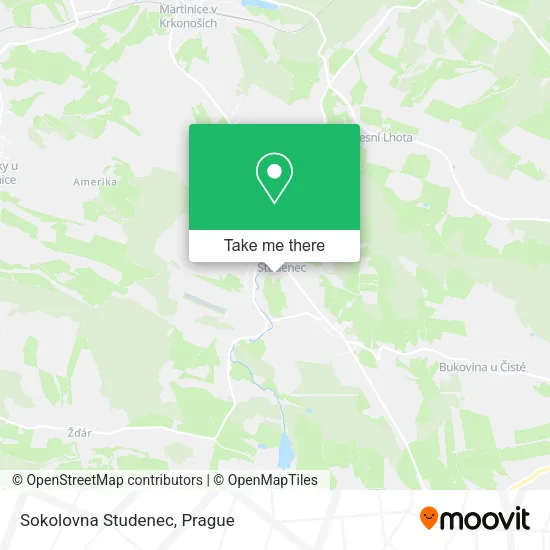 Карта Sokolovna Studenec