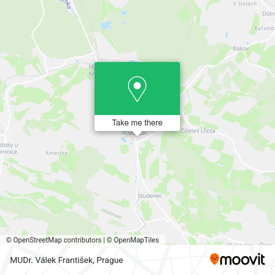Карта MUDr. Válek František