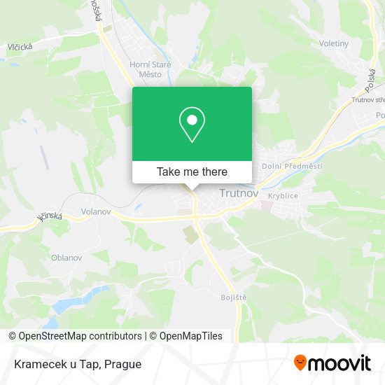 Карта Kramecek u Tap