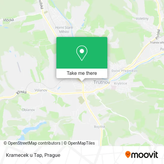 Карта Kramecek u Tap