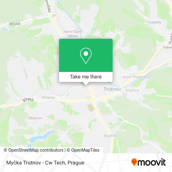 Карта Myčka Trutnov - Cw Tech