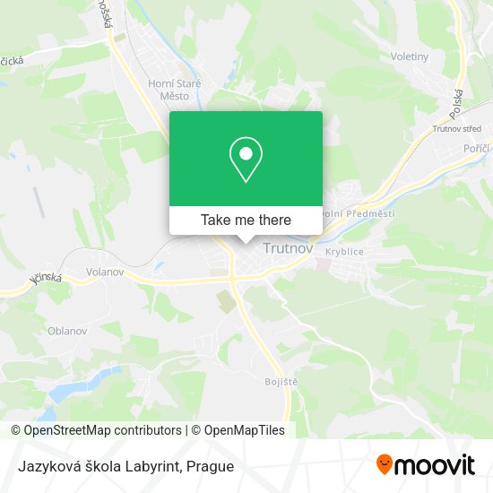 Карта Jazyková škola Labyrint