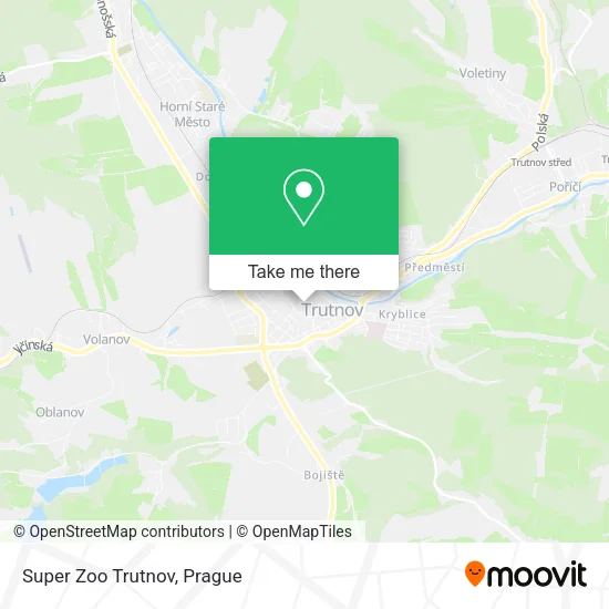 Карта Super Zoo Trutnov