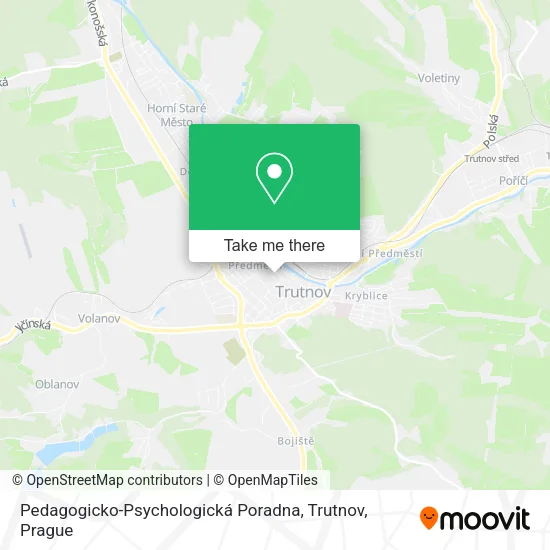 Карта Pedagogicko-Psychologická Poradna, Trutnov
