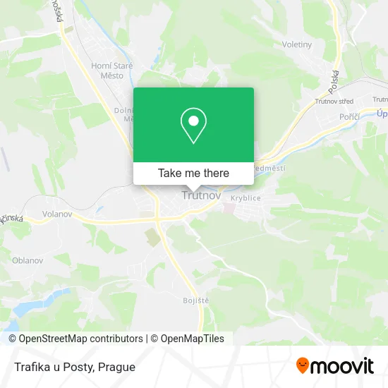 Карта Trafika u Posty