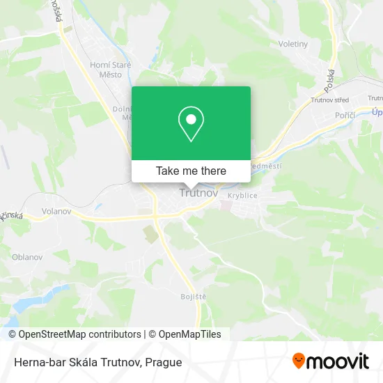 Карта Herna-bar Skála Trutnov