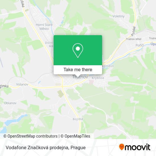 Карта Vodafone Značková prodejna