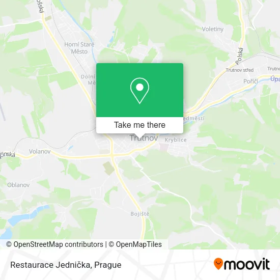 Карта Restaurace Jednička