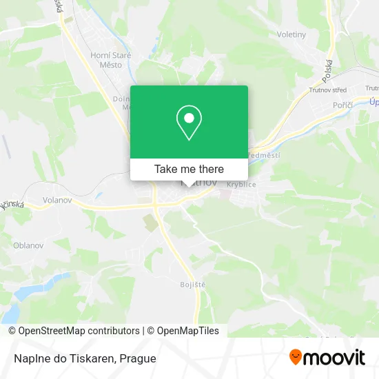 Карта Naplne do Tiskaren