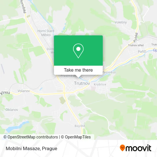 Карта Mobilni Masaze